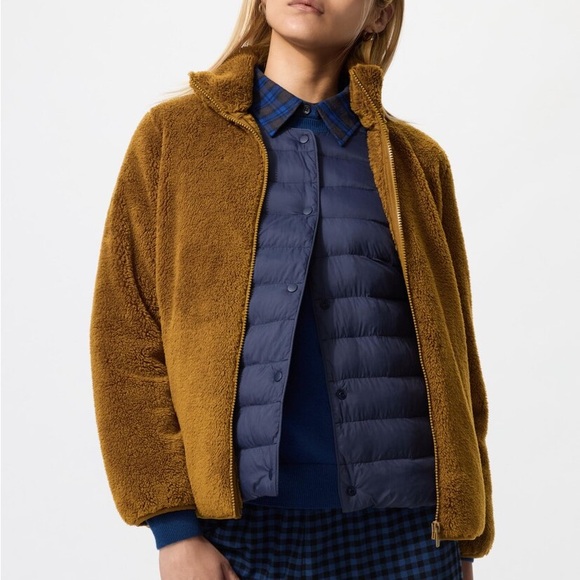 Uniqlo Jackets & Blazers - Uniqlo Women's Brown Teddy Jacket